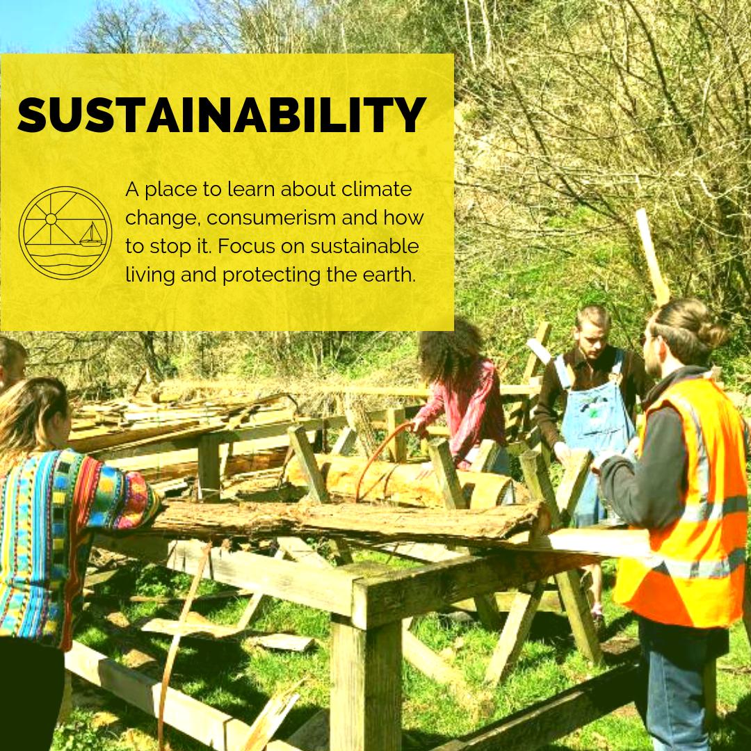 The Sustainability Centre offers a space to learn about climate change and how to stop it, from individual actions - reduce, reuse, recycle - to the radical systemic changes required to solve this crisis 🌱🌏💪

Please get in touch at programme@venturercamp.org.uk to get involved