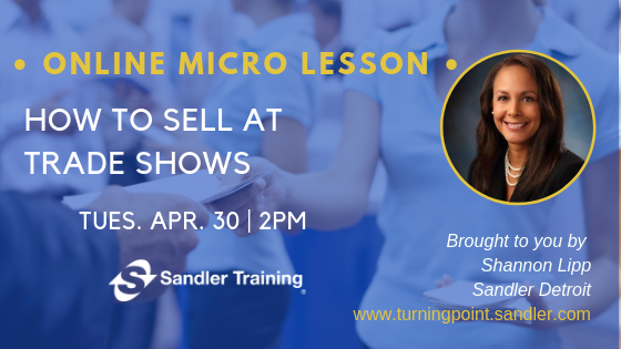 shan_lipp's tweet photo. Learn new and nontraditional approaches for lead generation at trade shows whether you’re working the floor or manning the booth. Register for this Online Microlesson here https://t.co/Dkt5OLpF1P https://t.co/RR4bhvBg7P