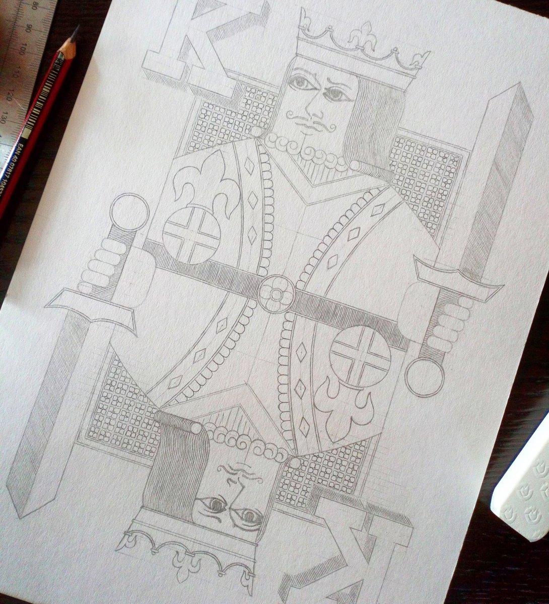 #wip on my first print design in about 5 years. See more of my work at richbanksart.co.uk