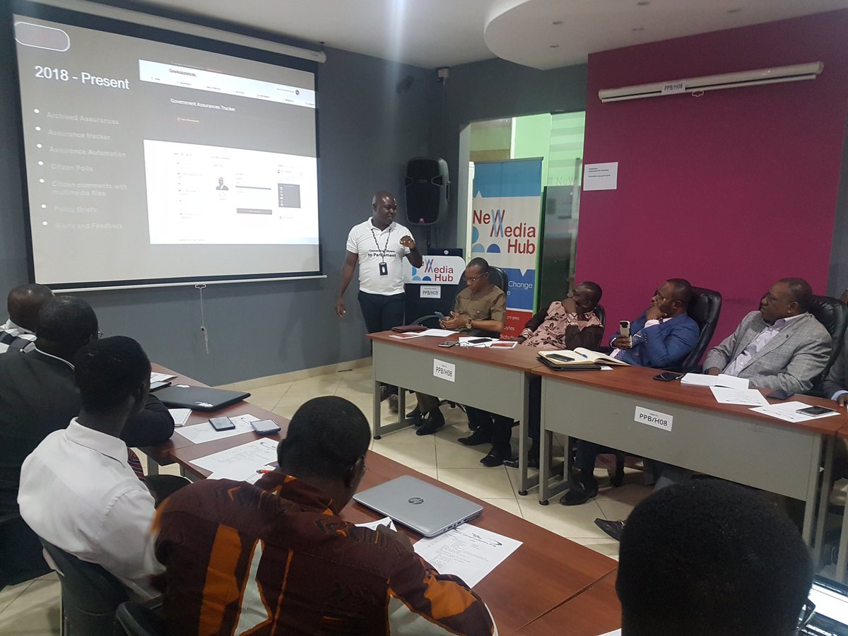 penplusbytes's tweet photo. Jerry Sam (@AfricaJerry), Director of Programmes, presents to @GhanaParliament Committee members of Govt Assurances and CSOs on the online platform for the CGA (https://t.co/PBxmCGjn5g) @jamoah_juliet @naadomnkoa @OSIWA1 #GhPromises @TheMFWA @Graphicgh @ARAPghana @GACC_GHANA https://t.co/qdVsw5V3Cy