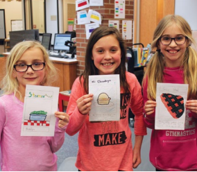 FishersIN's tweet photo. Read about how @crheroes and third graders from Lantern Road Elementary collaborated to give the restaurant’s menu a new look on Page 10 of this month's issue of #ThinkFishers https://t.co/ZseDEzgNIH #CurioCity @HSESchools https://t.co/A3jjiqSkL7