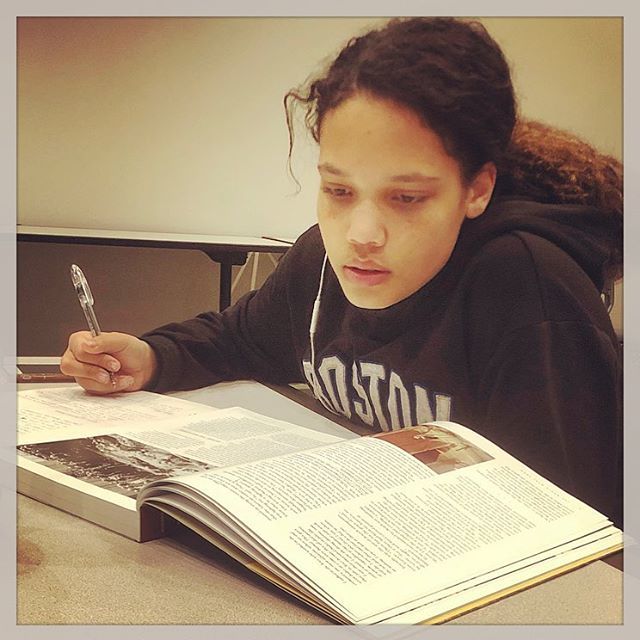 BTLHambassadors's tweet photo. Narrative work is intense! However, narratives are the backbone of our docent tours. This #btlh class is finishing up the 4th and 3rd Floor over spring break.  #whatidomatters 
Pictured: Jadyn https://t.co/eCnjX0QFSW https://t.co/XpDXk73hyY