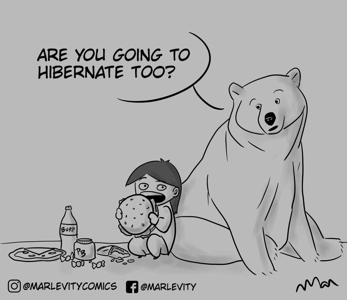 marlevity's tweet photo. #bear #food #junkfood #eating #comic #comics #webcomic #webcomics #marlevity https://t.co/78CHtPKUBb