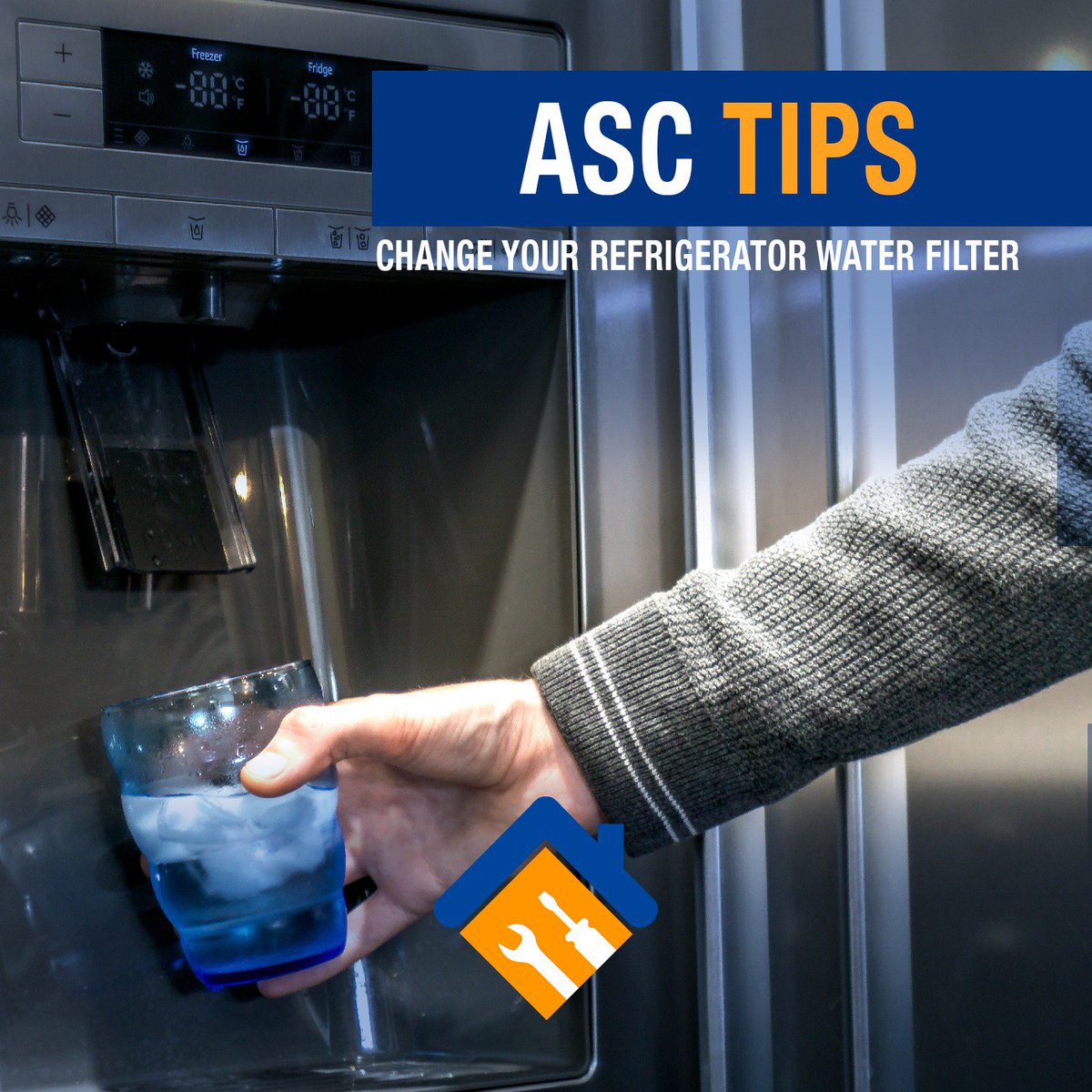 ApplianceClub's tweet photo. CHANGE YOUR REFRIGERATOR #WATERFILTER: Filters that don't efficiently remove contaminants and impurities could expose you to #harmfulwater. Perform this task every 3-6 months, depending on water usage. 
When your appliances work properly, everything in everyday life #worksperfect https://t.co/2o0Psuukvd