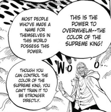 Why does his ambition and willpower matter? Well according to Rayleigh Poeple who make a name for themselves have CoC. For his willpower...CoC is the power to overwhelm other with your own will. Zoro has already showcased incredible amount of will time and time again.