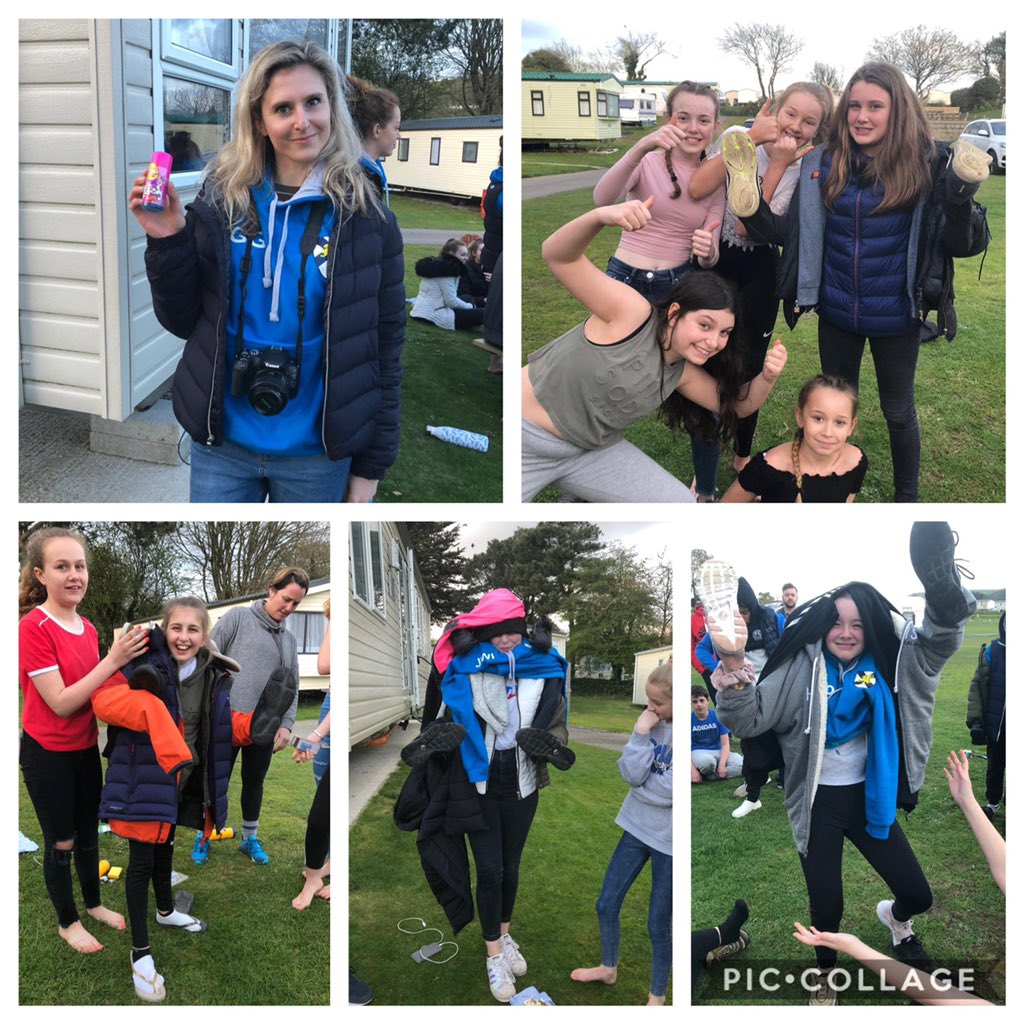 WalesHigh's tweet image. Photographs from last night’s Task Master challenge!! #howmanyclothescanyougeton #miming #cornwall #balance #initiative #5points #eastercamp2019