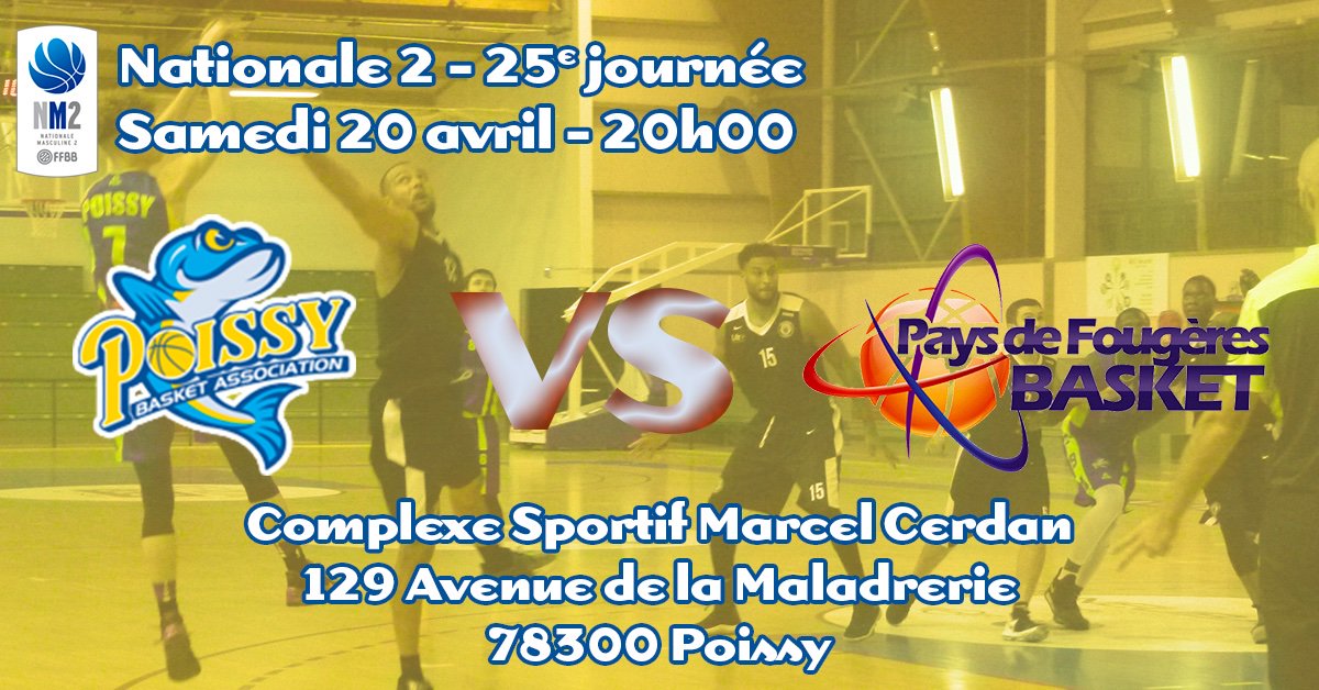 📌SAVE THE DATE 📌
LE PBA joue son maintien en N2 face à <a href="/FougeresBasket/">Pays de Fougères Basket</a> ce week-end, à domicile! Venez nombreux soutenir votre équipe! Entrée gratuite et buvette sur place🏀