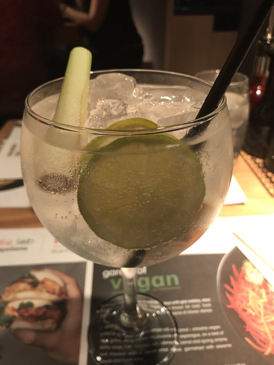 GeorgieAgass's tweet photo. Thankyou child, for asking to visit the @wagamama_uk #noodlelab for lunch today, where they just happen to be testing a new gin cocktail. We truly are made for each other. https://t.co/H4xK7BEiA2