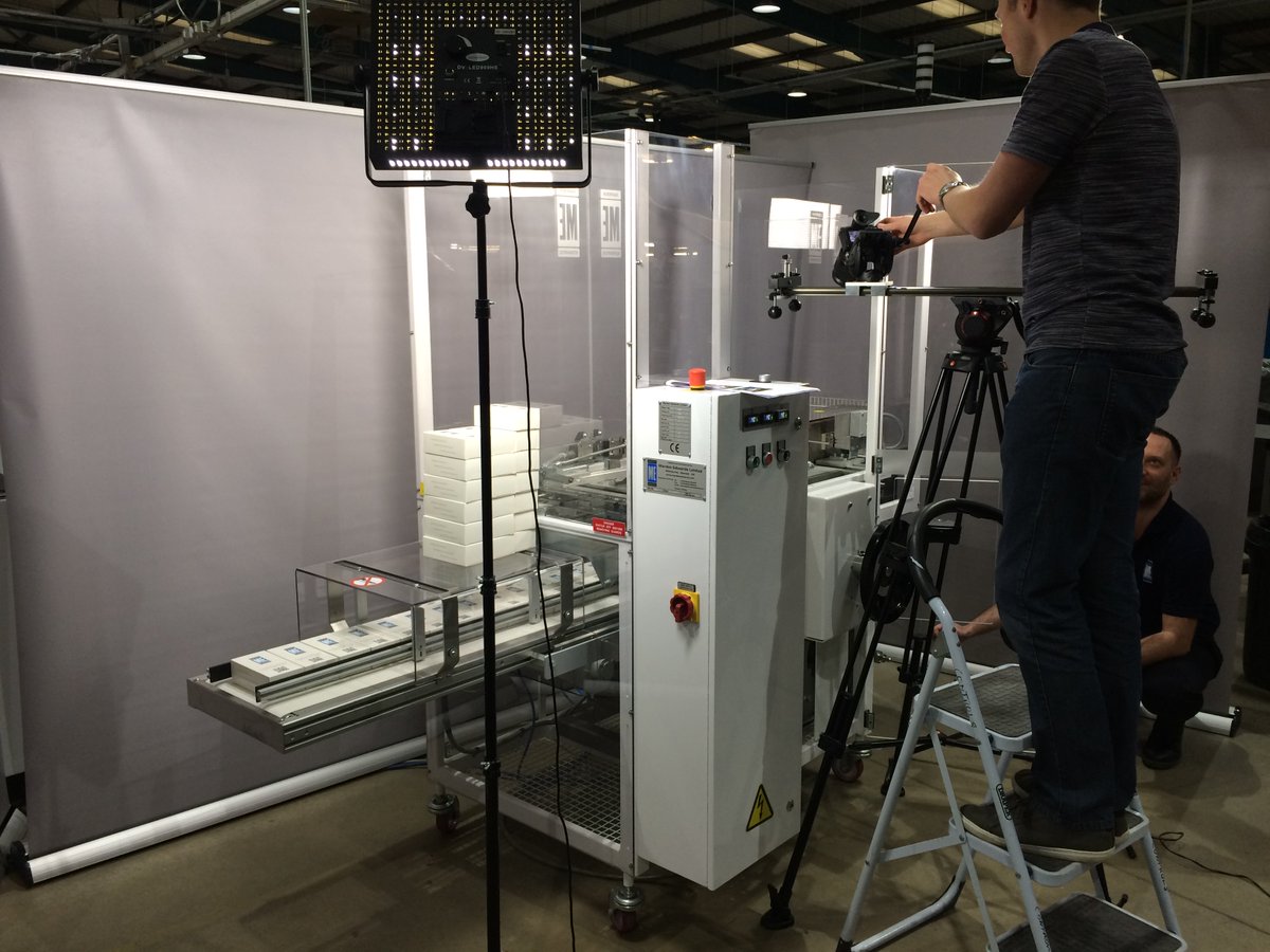 MardenEdwards's tweet image. We're excited to see the latest #EVOSeries #Overwrapping machine demonstration video recently shot at Marden Edwards HQ by Harry (pictured, behind the lens) from @PlatoVideo. And that's James Turpin, Marden Edwards' Sales Engineer keeping out of shot! Video premiere soon!