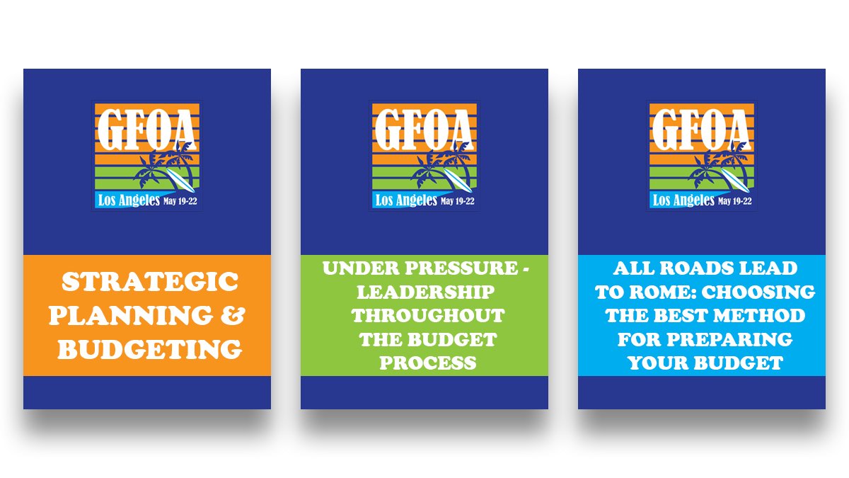 GFOA's tweet photo. Do you want to take your #budgeting to the next level? Consider attending one of the sessions below at #GFOA's 113th Annual Conference or browse the full list of conference sessions at https://t.co/BjWBzohzvF #GFOA2019 #BetterBudgeting #LocalGov https://t.co/8j9V2LlX6t