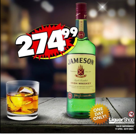 FetchtheCity's tweet photo. Chill This #WhiskyWednesday With A Fine Bottle Of #JamesonWhisky For Just R274.99 Courtesy Of @Shoprite_SA https://t.co/3bOSSzTqAb #dealsonwheels #fetchthecity #girltalkza #irishwhisky #jameson #personalshopper #pretoria #pretoriadeals #shopritesa #weekdayfootball https://t.co/2v6cgCTthB