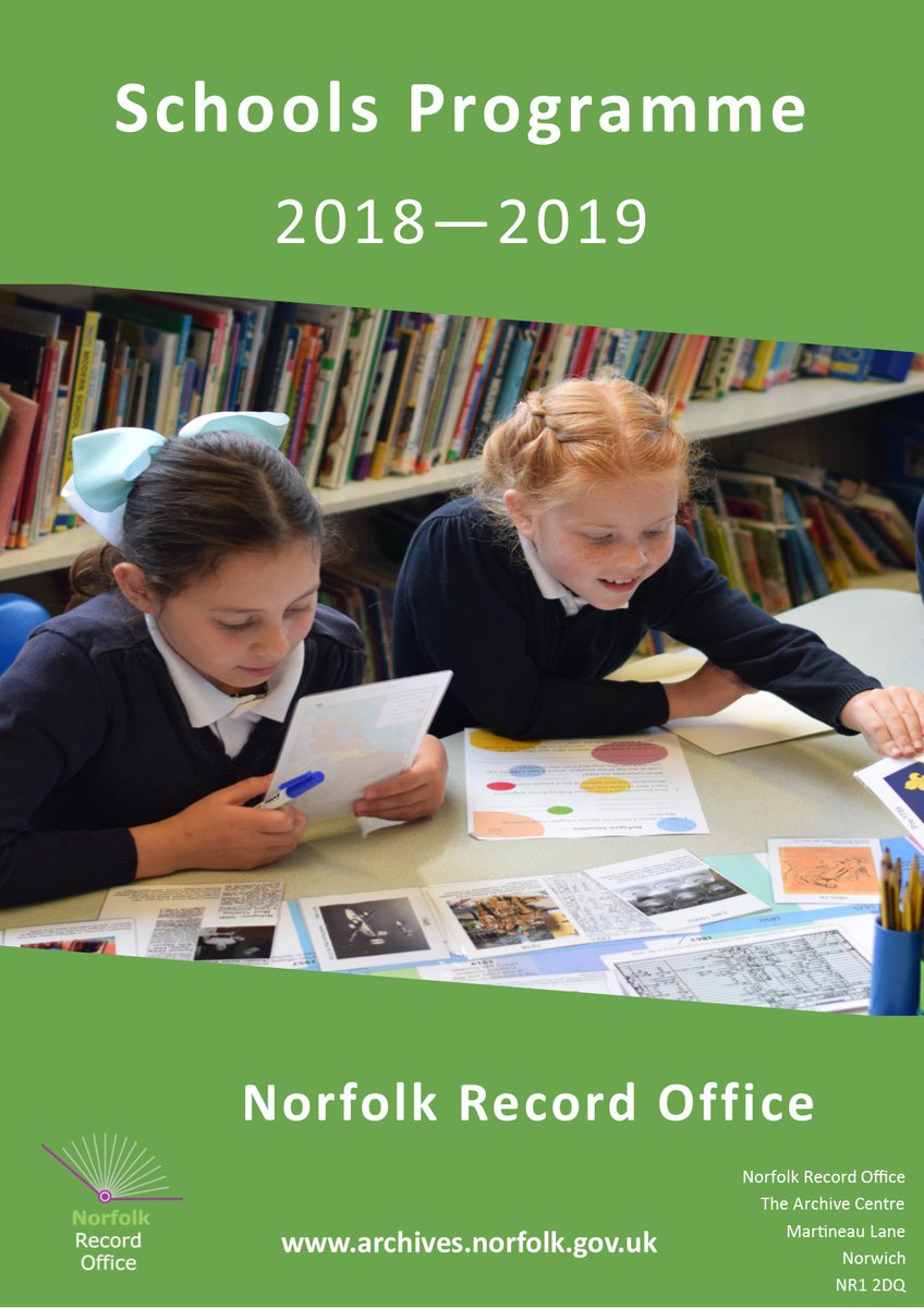 NorfolkRO's tweet photo. Are you a teacher or work in a school? We have a dedicated mailing list for both primary and secondary schools. Sign up today to hear about our free schools programme, special workshops and children's holiday activities. https://t.co/BcopDu4Awl #explorearchives #archivelearning https://t.co/uiaFfimLRO