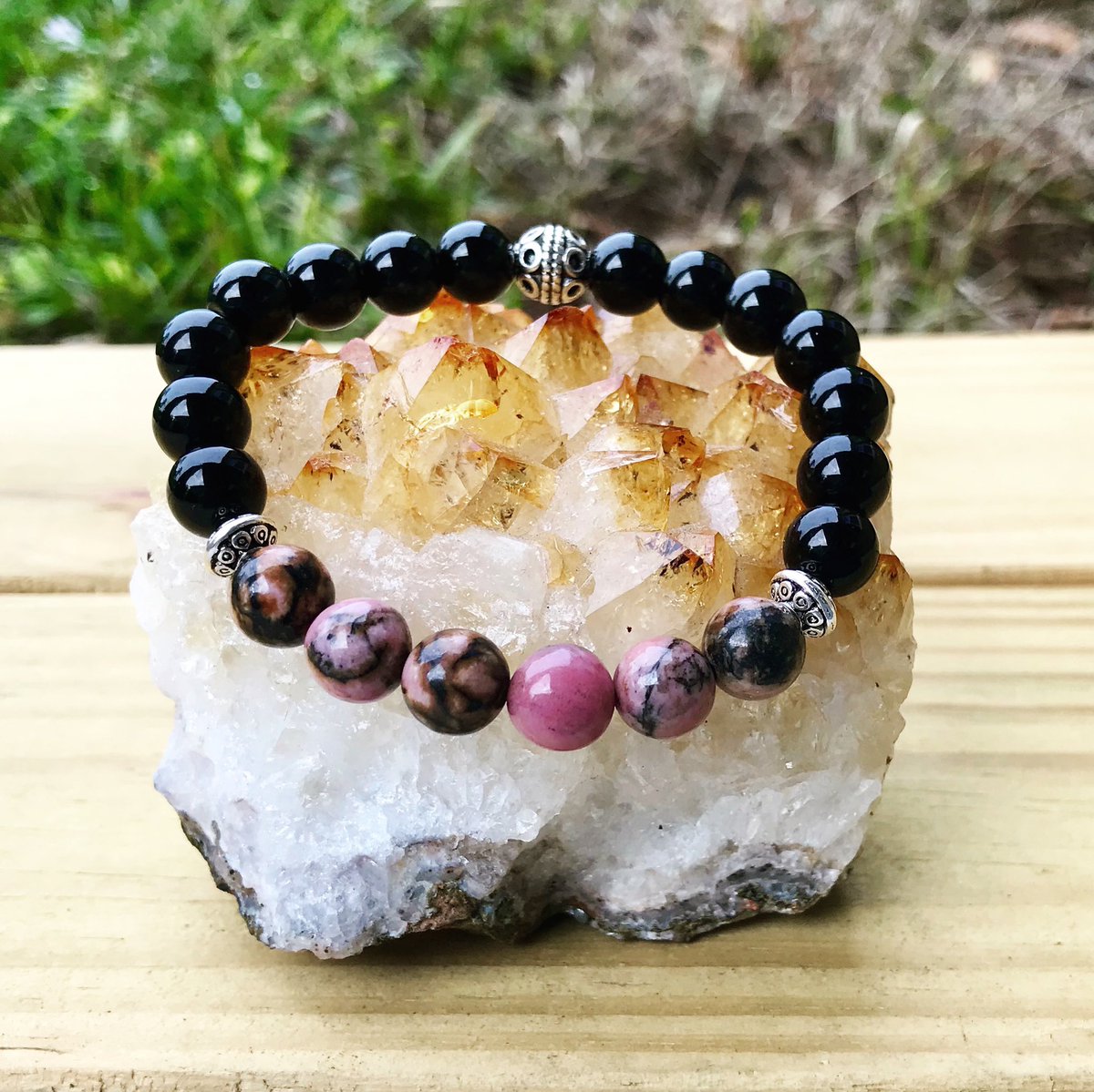 PositiveLifeGft's tweet photo. Handmade Rhodonite &amp; Black Jasper Bracelet | Healing Crystal Bracelet 😍https://t.co/eUaSJfdbYY #crystals #bracelet #healingjewelry #jasper #blackjasper #reiki #positivelifegifts #giftsforhim #giftsforher #love #selfcare #selflove #crystals #handmadejewelry #handemade #energy https://t.co/3b4KMFWMWJ