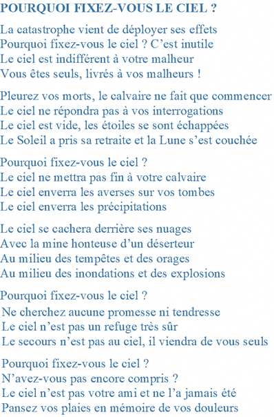 scribaland's tweet photo. #Scribaland POURQUOI FIXEZ-VOUS LE CIEL?
C’#est #inutile! Le #ciel est indifférent au #malheur!Le #calvaire ne #fait que #commencer!#POURQUOIFIXEZVOUSLECIEL #pourquoi #fixez #vous #art #livres #culture #kindle #ebooks #poemes #auteurs #ecrivains #manuscrits #bibliotheques #poesie https://t.co/8lPaNlsSOY