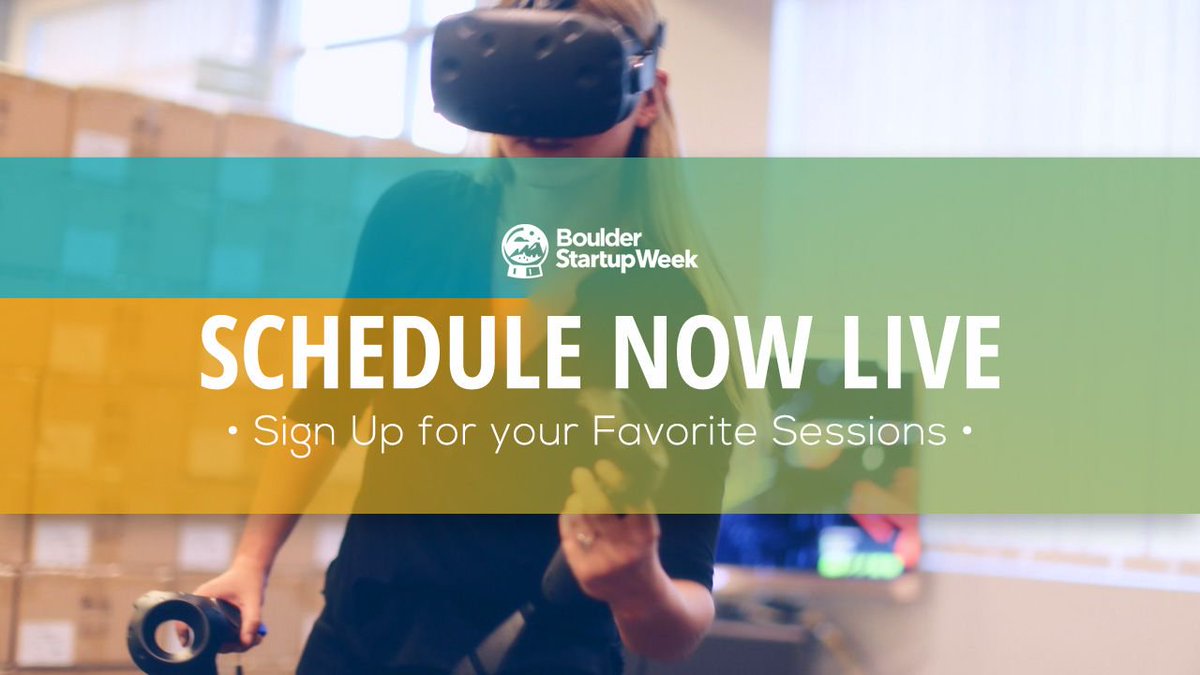 bldrstartupweek's tweet image. 10th Anniversary Boulder Startup Week schedule is now live!!!

buff.ly/2GhqJ6k