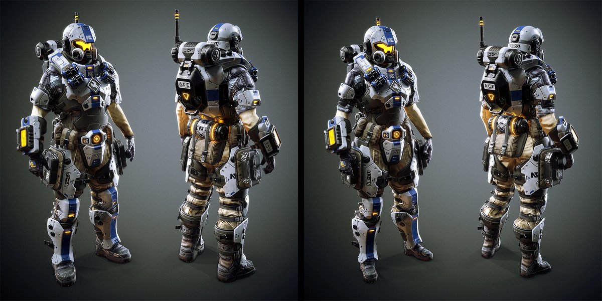planetside2's tweet photo. Nanite Systems Operatives will soon become a part of the endless war on Auraxis. Will you be ready to face down robots on the battlefield? 

[Artwork and armors by Doku] https://t.co/4pFs5DOVDo