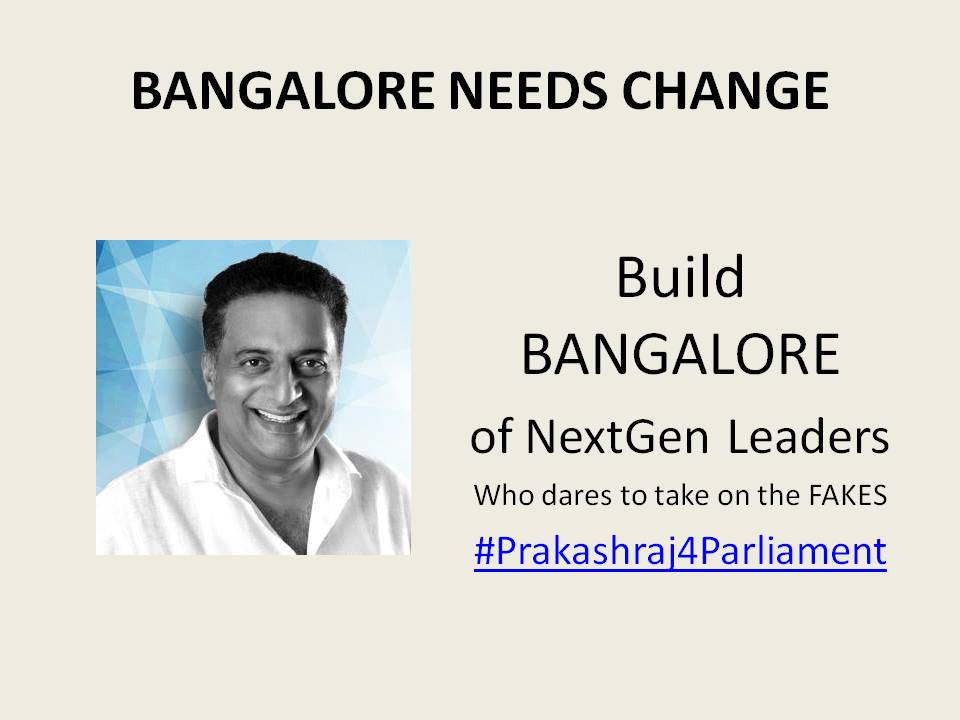 KPrakash2010's tweet image. Build #BANGALORE of NextGen Leaders
Who dares to take on the FAKES who just promise but never deliver

#Prakashraj4Parliament #Elections2019 #BengaluruCentral 

@prakashraaj @ShanthalaDamle @msisodia @WFRising