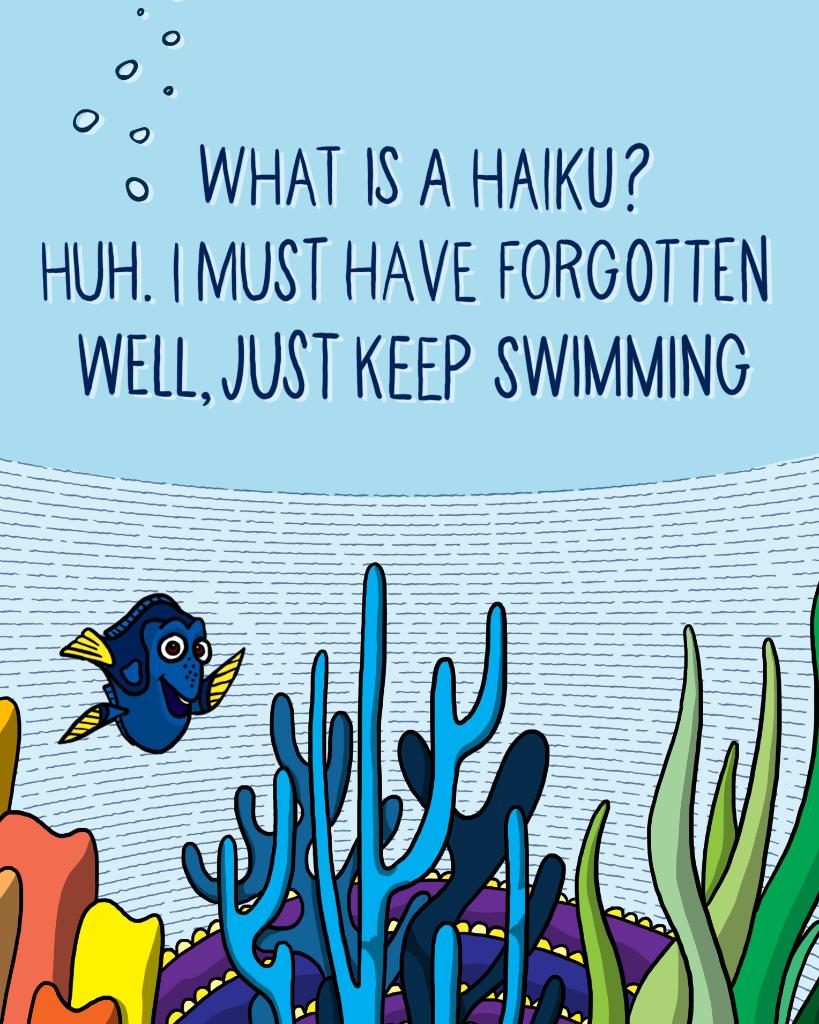 A wave of inspiration for #NationalHaikuDay. 🌊
