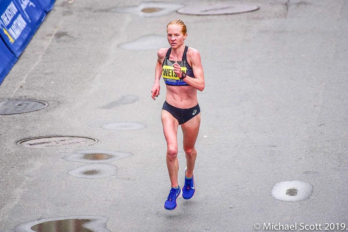 2:38:10 for 10th American and 21st overall! 🦄 <a href="/bostonmarathon/">Boston Marathon</a> is nothing but magic &amp; electricity!! Thanks to everyone who screamed their head off, and the train of high fives at Wellesley gave me just the boost I needed. Boston, you are incredible!! 💛💙 📷 credit: <a href="/urimiscott/">Michael Scott</a>