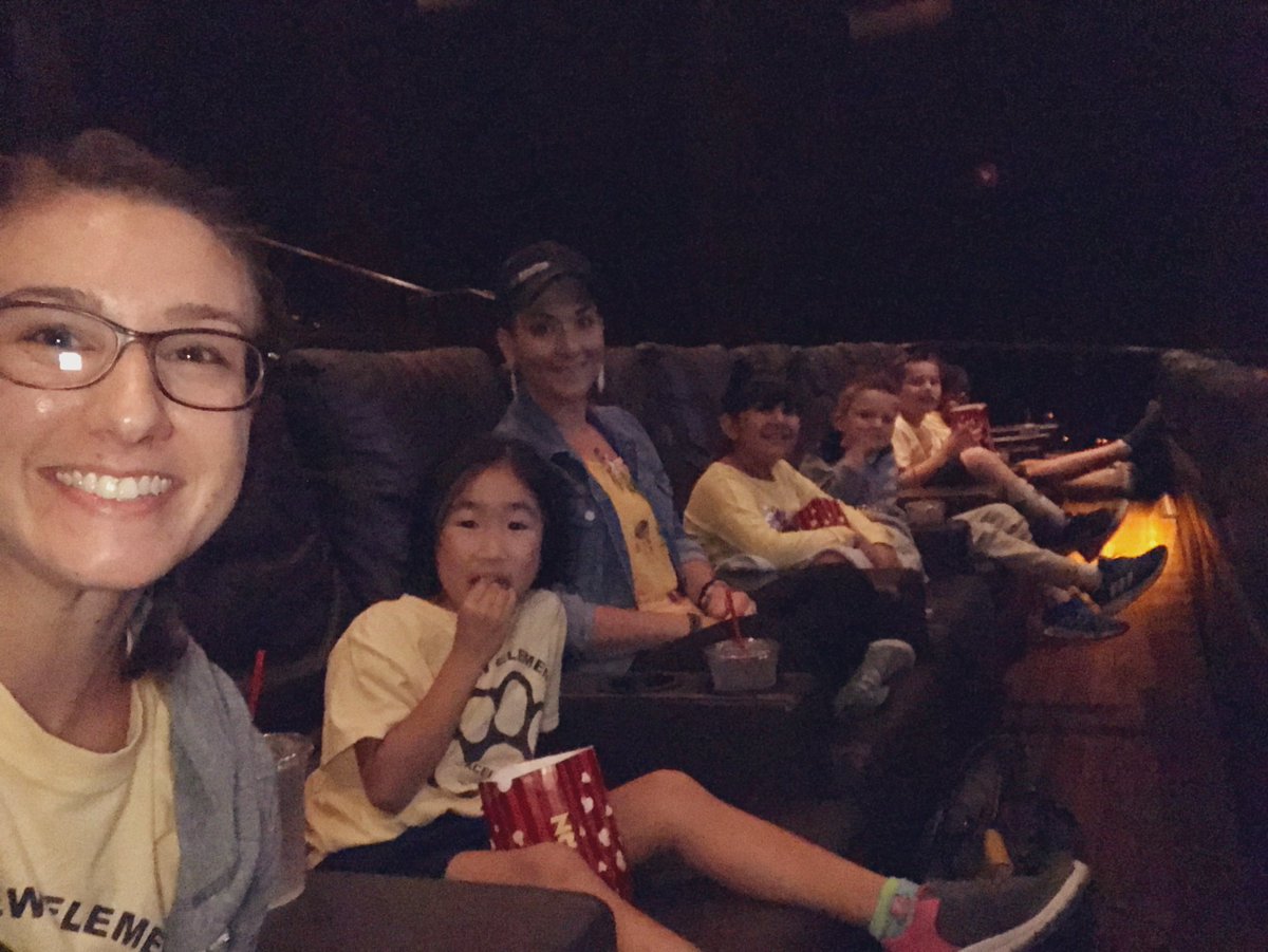 MrsFaur's tweet photo. Love this little class of mine! 💕 we had a great time watching Steve take on the icy Antarctic in #DisneynaturePenguins at the movie theater today! @Disneynature @CESCorkyBear https://t.co/TaQuLSccPV