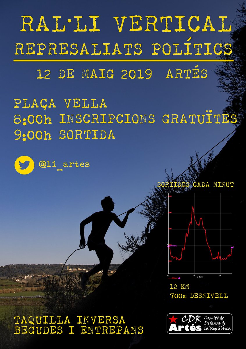 li_artes's tweet photo. 12 de maig #ProuRepressió
Veniu a patir per les represaliades polítiques, pels detinguts, investigats i atonyinats per la policia i el poder judicial.
Correu, esmorzeu o fem tertúlia per la caixa de resistència.
#NoPassaran https://t.co/Xs3IcZGmdx
