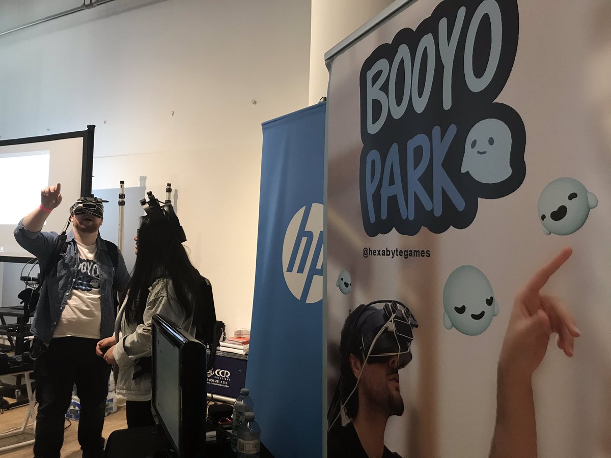 hexabytegames's tweet photo. We’re getting set up for @LevelUpTO !!! Stop by 4-10pm tonight to try out #BooyoPark https://t.co/uzLcSwyRA2