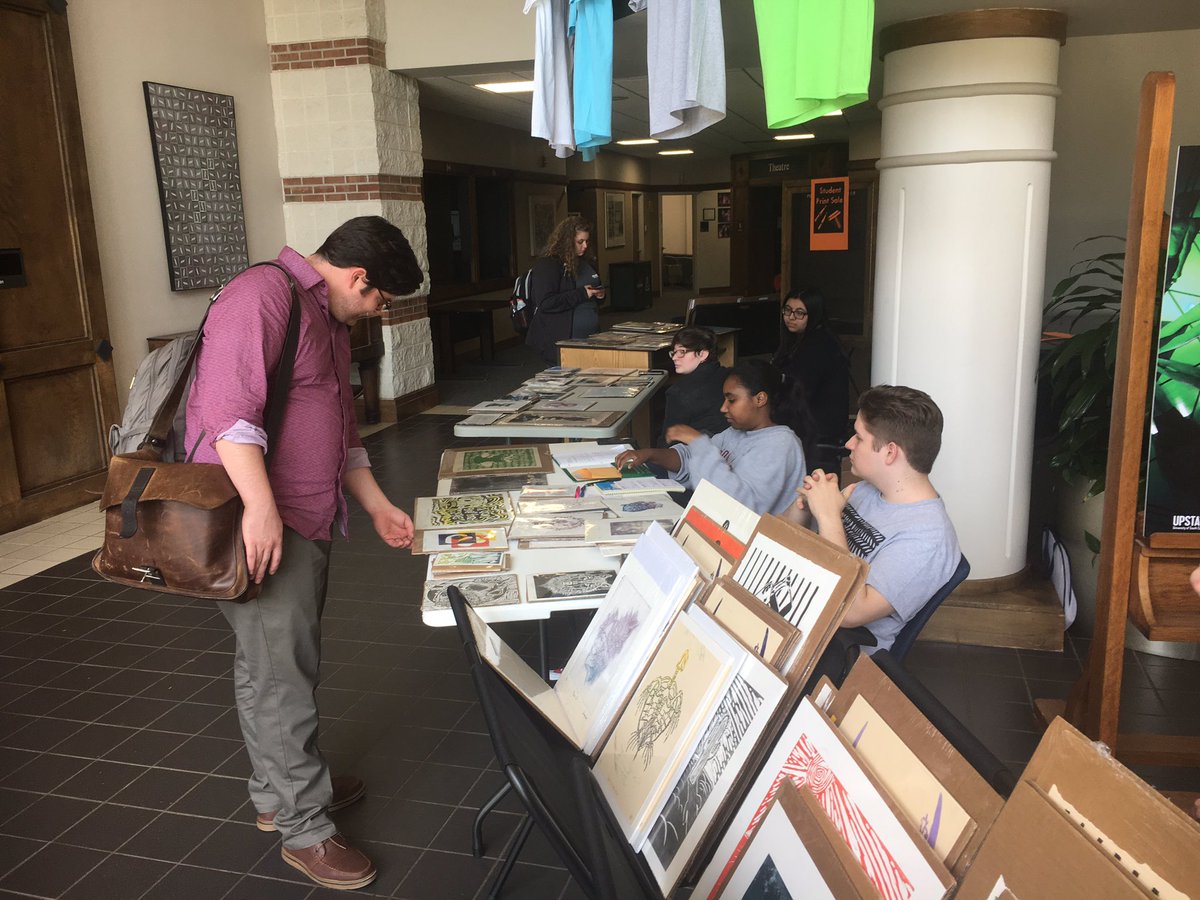 USCUpstateArts's tweet photo. The #USCUpstate Print sale was today! Thank you to everyone who bought prints or just stopped by to talk with the students! https://t.co/3T4uI5pjQe