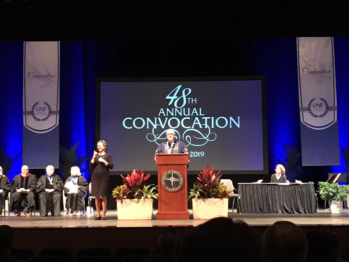 Congratulations to the #UNF faculty and staff honored today at our 48th Convocation.