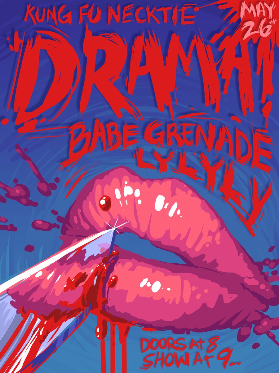 dramaphl's tweet photo. Throwing out this dope poster made for our show on May 26th @kungfunecktie #dope #poster https://t.co/IizTdWoZj0