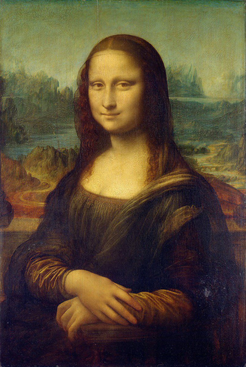 DieMelina's tweet image. Dieses Bild kennt einfach jeder. Die Mona Lisa von Leonardo da Vinci ist wohl eines der bekanntesten Werke, die jemals existierten.
Doch warum wird sie als so schön empfunden? Ich muss immer auf ihre nicht vorhandenen Augenbrauen starren 🤷🏼‍♀️#3von100Tweets #SMSChallenge #SMSTexten
