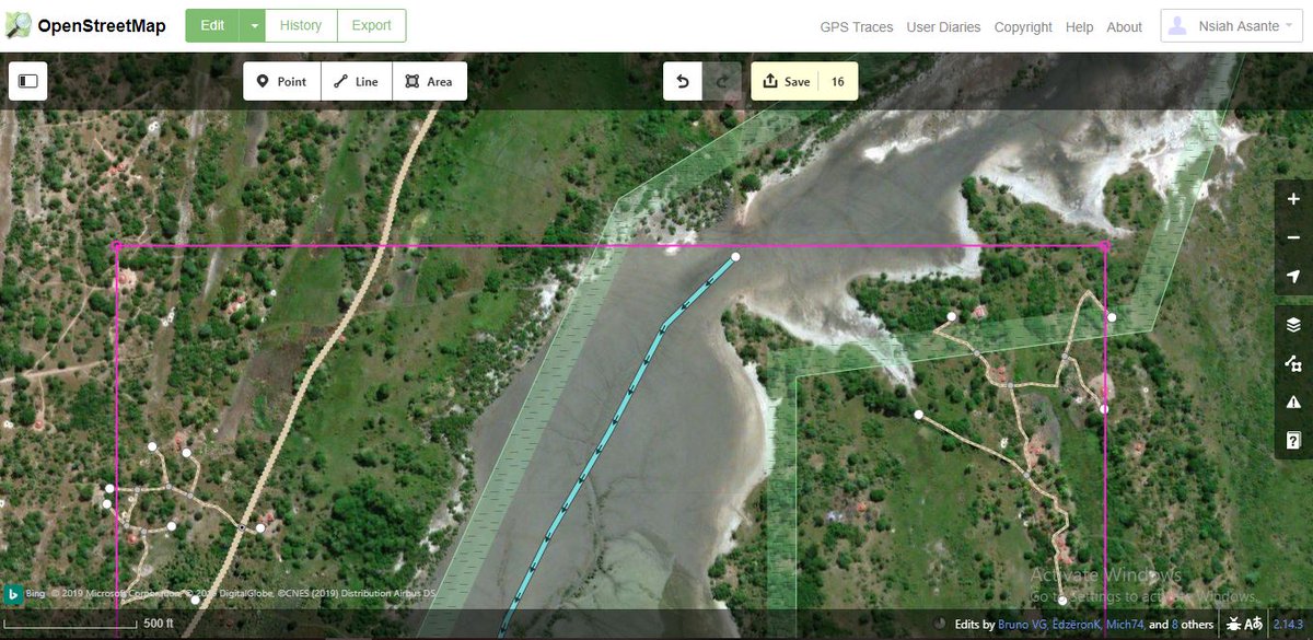 Nsiah_Asante's tweet image. My contribution to mapping project Cyclone Idai. 
#CycloneIdai 
#HOTOSM
#Humanitarianmapping
#Openstreetmap
#Digitalcartography
#GIS
#Remotesensing