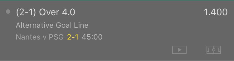 EthanTips's tweet image. Inplay tip 👀

Nantes Vs PSG 🇫🇷 

Over 4 Goal line 

Stake - 2U #inplay