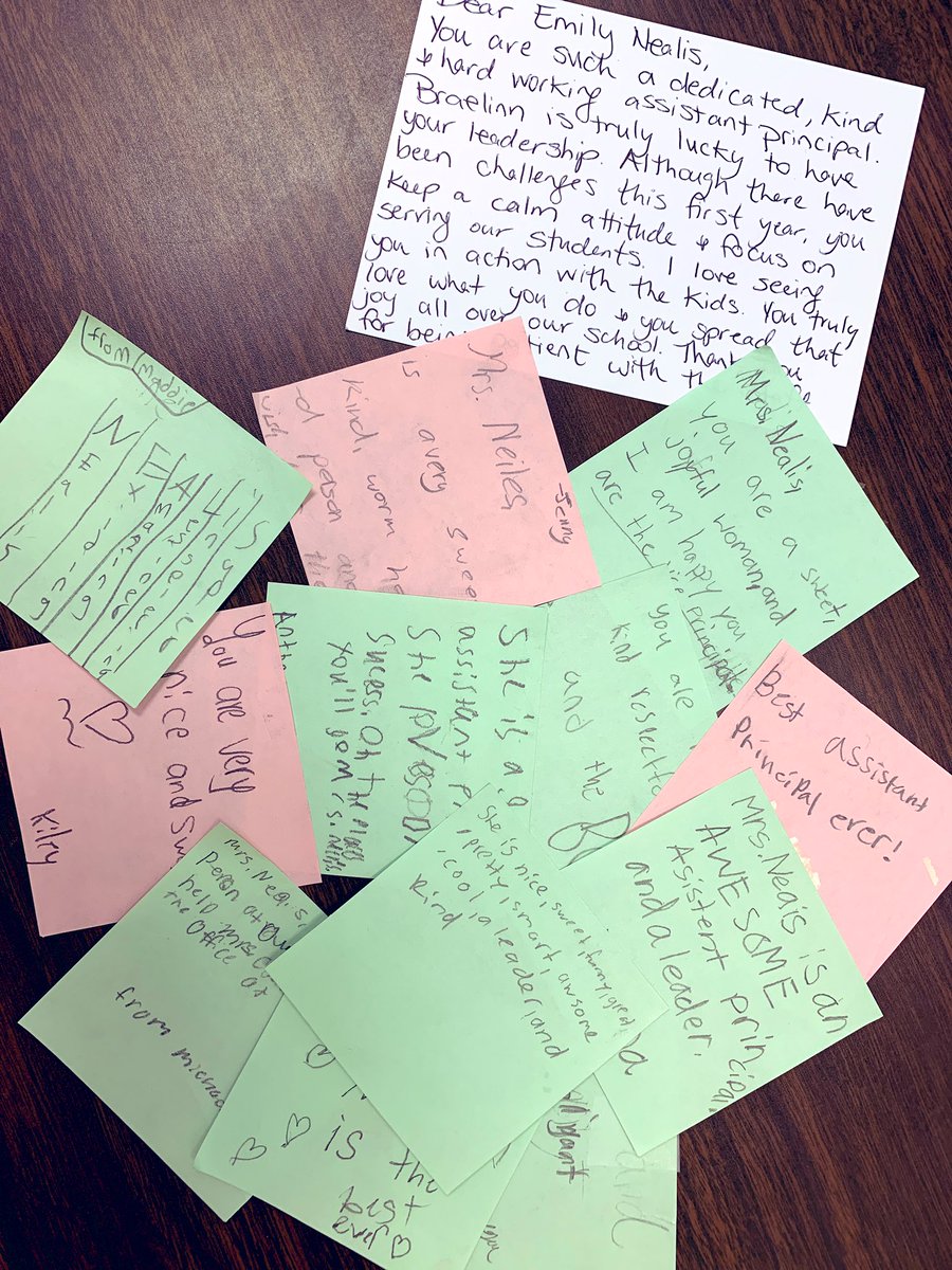 Mrs_Nealis's tweet photo. This is the time of year we could all use a little encouragement to make it to the finish line. THIS is my encouragement today and one of the many reasons I love Braelinn Elementary!! @BraelinnStars #BraelinnStars #kindnessovereverything https://t.co/9QUksUfaFV
