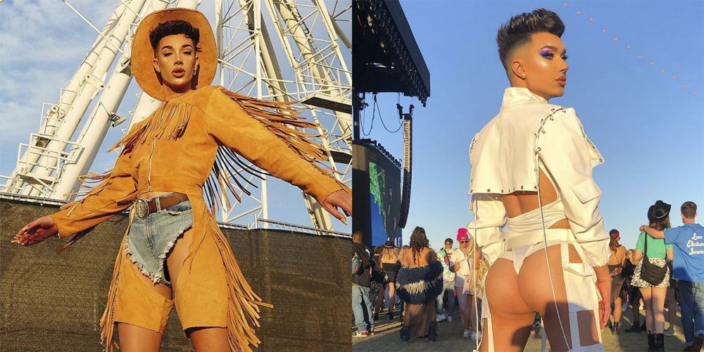 “All of James Charles' Most Epic Coachella Outfits Ever https://t....