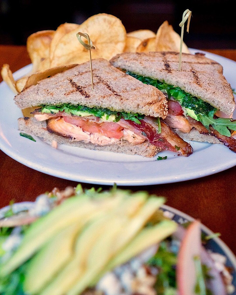 Lunchtime sammy: the Salmon BLT #whatsforlunch
...
TONIGHT: Live music with Scott McConaha (5PM) and Open Mic with Marty Taters &amp; Lare (signups at 7 PM)

#lunch #lunchtime #sandwich #goodeats #eatdrinkbemerry #kuproscrafthouse #midtownsac #sacramento