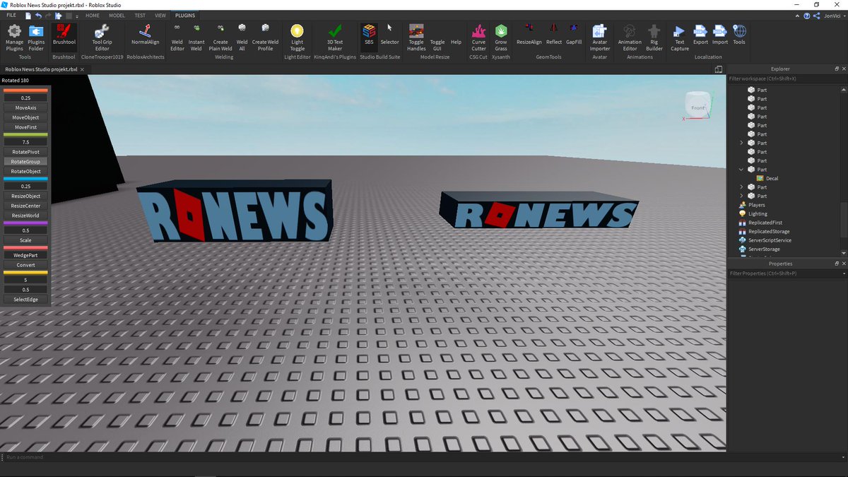 Jon Vici On Twitter First Or Second Rbxdev Robloxdev Roblox - roblox creating a weld