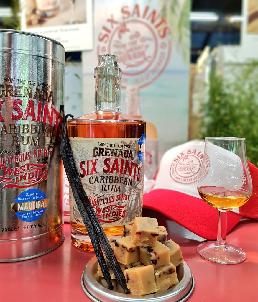 SixSaintsRum's tweet photo. Terrific response to our new limited edition Maderia Finish in Paris at the weekend. @vanillaismdotcom made this delicious rum &amp; raisin vanilla fudge @RhumFestParis
😋🥃
#rhumfest #Paris https://t.co/kVB3JUVv2r