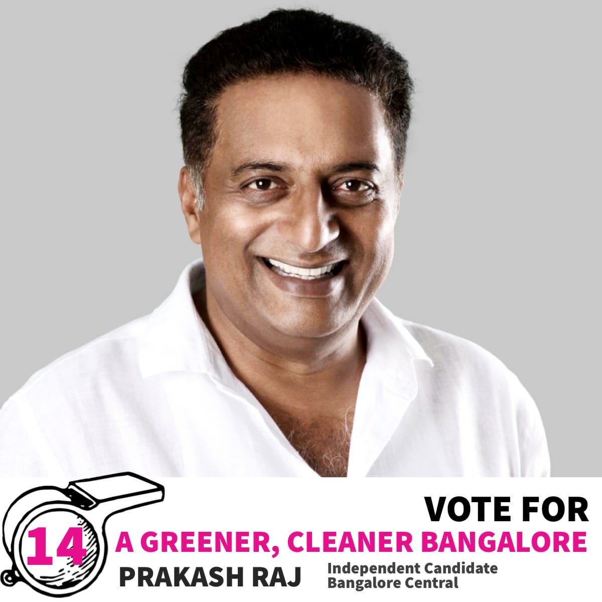 sameerasad88's tweet image. #Prakashraj4Parliament