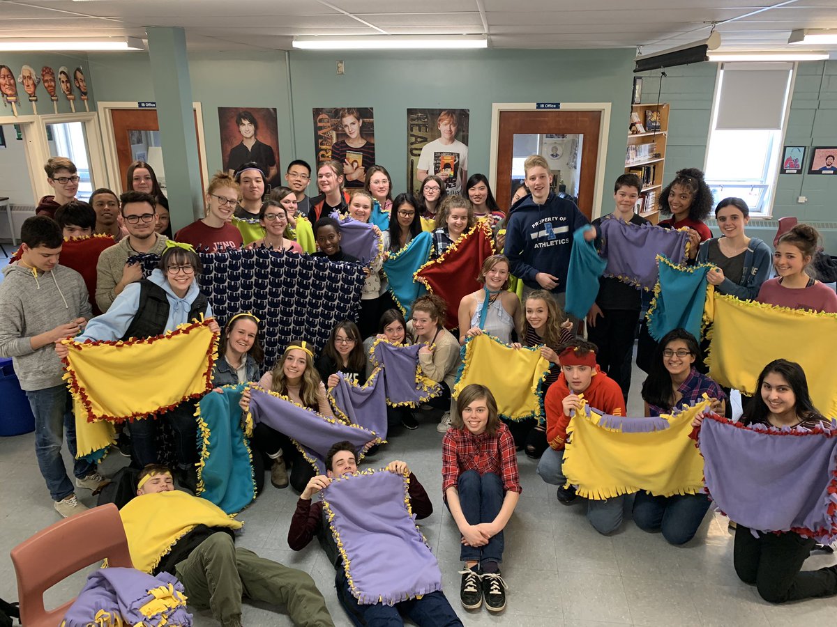 IBatPA's tweet photo. Panthers came together today to make blankets for children in need through Project Linus! https://t.co/j2dZNHDk7s
