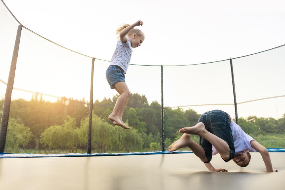 PetersHVAC's tweet photo. What season is it best to go on a trampoline? Spring time! https://t.co/hDfj2zIxBx