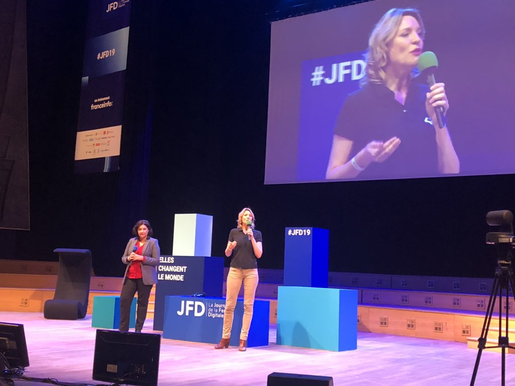 Mentoring, sensibilisation, ambition : quand @DelphineBourbon d’Air France et <a href="/sophieviger/">sophieviger</a> de Ecole 42 donnent envie aux femmes d’embrasser les métiers du numérique ! <a href="/wavestoneFR/">Wavestone France</a> wavestoneFR #JFD19