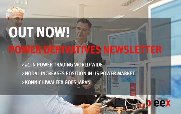 eexgroup's tweet photo. Get the latest news on power derivatives with our #EEX Power Derivatives newsletter. In the first issue, we are putting the focus on our new products, EEX’s solution for PPA hedging and our global ambition... Enjoy! https://t.co/HPkq3GeKGB  #homeofpowertrading #numberONEinPOWER https://t.co/uHCH3NMPfy