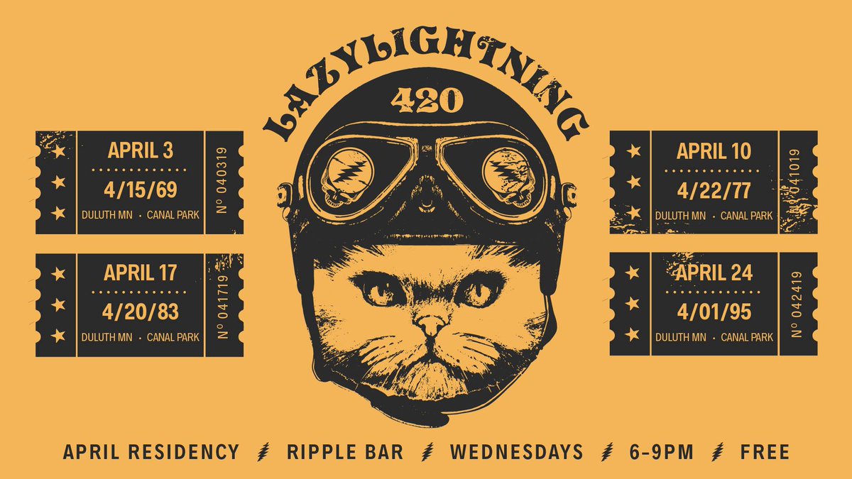 EllipsisDuluth's tweet photo. The @lzl420  April Residency @RippleBar  at 6pm
https://t.co/XdnVCOh2l8 https://t.co/Tq5NU85Nxn