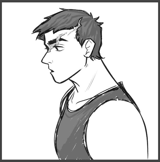 Another D&D character. He's a big softie and a paladin.
#oc #sketch #dungeonsanddragons #drawing