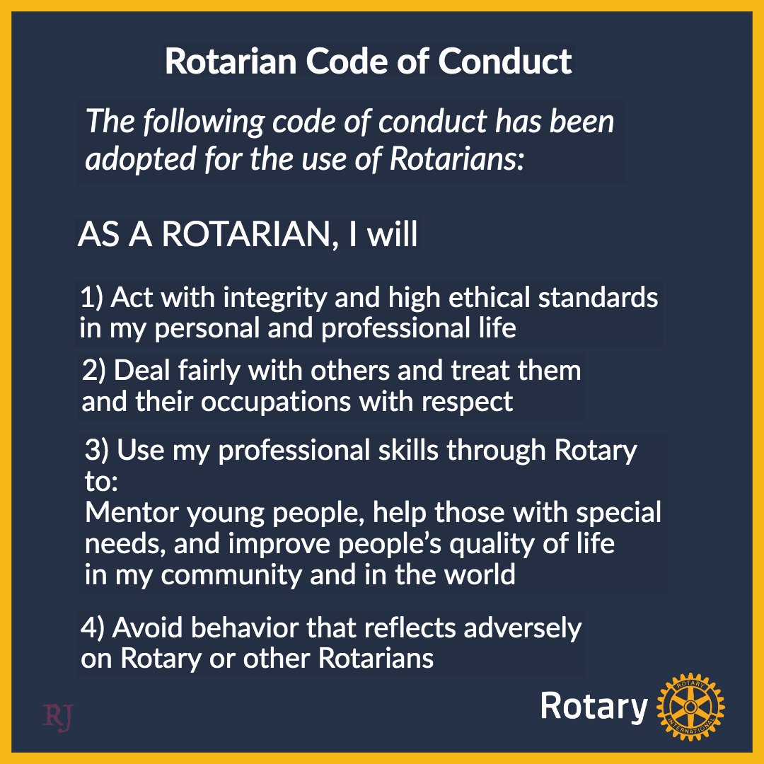 RCofSFW's tweet image. #fourwaytest
#codeofconduct
#peopleofaction
#betheinspiration