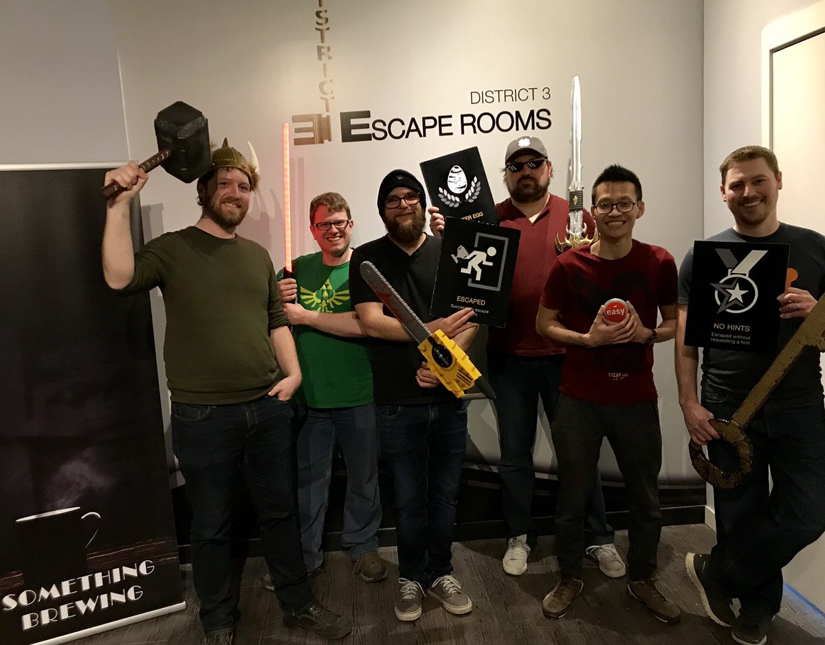 District3Escape's tweet photo. “Tech Stack”, first place all time in Something Brewing! IQ Metrix team building was a success story!
85 points, 51:44, 3 achievements, 0 hints
#iqmetrix @iqmetrix #techstack #yqr #regina #sask #saskatchewan #teambuilding #tech #workplace #software https://t.co/M0B9OZ0pw8