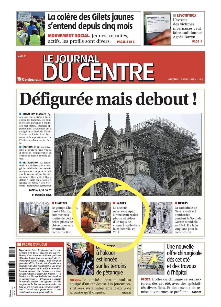 apexdrone58's tweet photo. #APEXDRONE ,@apexdrone58 fier d'avoir pu réaliser cette mission à l'intérieur de la Cathédrale Notre Dame De Paris https://t.co/AUtTZvcl9V