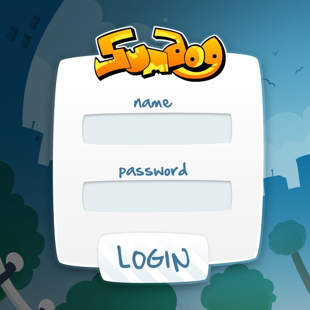 Here's a close up of the Sumdog logo being used on a login screen. The logo primarily gets used for digital purposes and therefore, effects like gradients and detailing don't hinder its versatility. #logodesign #sumdog #branding