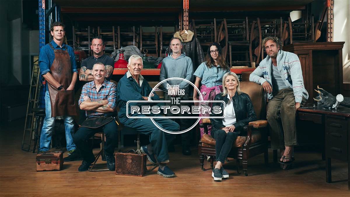 IT'S BACK! Tonight on @QuestTV, Salvage Hunters: The Restorers. 
Tune in at 9pm to watch the team of amazing restorers doing what they do best! And see if you can spot some new faces too... #TheRestorers #SalvageHuntersTheRestorers