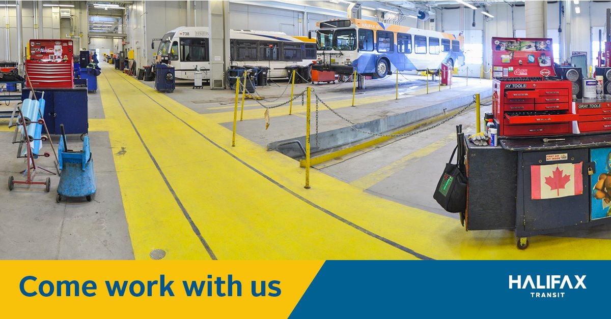 hfxtransit's tweet photo. We’re hiring! Perks of working as a #hfxtransit Truck and Transport Mechanic include: a defined benefit pension, 3 weeks vacation in the first full year, medical/dental insurance, training and mentorship opportunities, and much more. Apply today: https://t.co/nOyhrjSgOR. https://t.co/NSA6HiiT8k